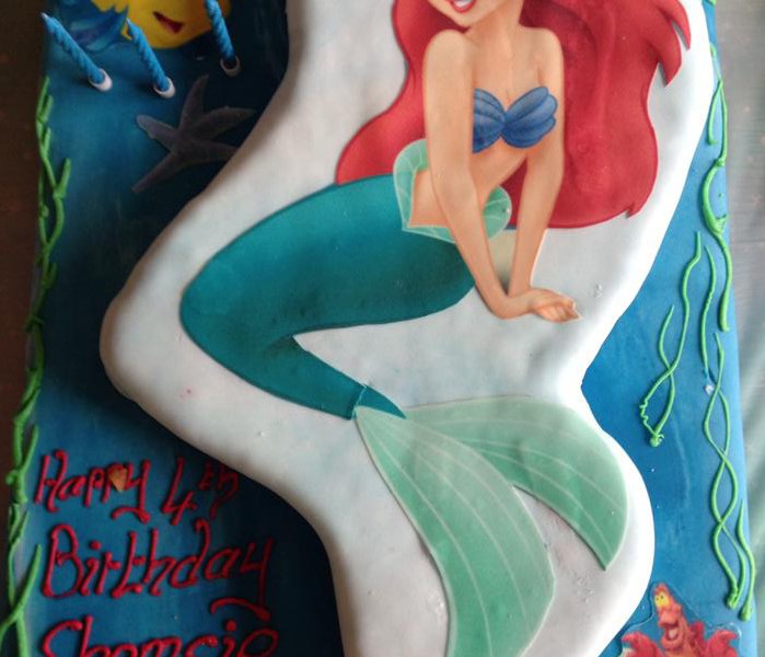 Ariel the Little Mermaid Cake