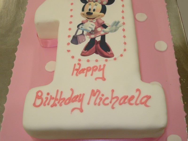 1st Birthday Cake Minnie Mouse