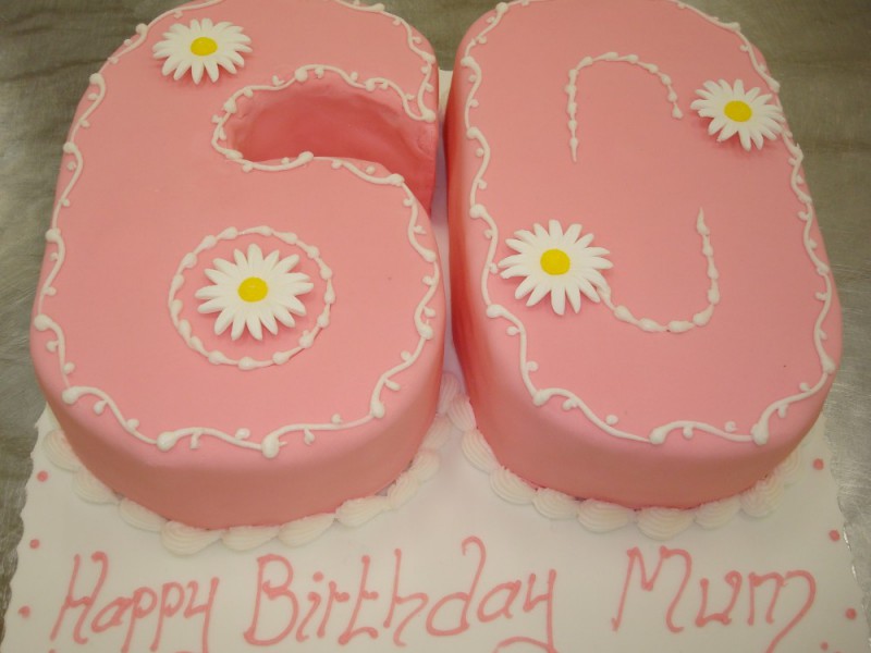 number 60 birthday cake